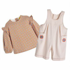 [모이몰른]유아 델리아 오버올 상하복 세트 M233STB49P