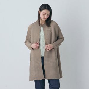 [요이츠](택가 242000원)와플 주름 오픈 플리츠 롱 코트_YK03WNPCT02