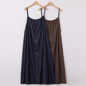 [강물처럼]빅사이즈나시원피스 V048L508 자연주의드레시원피스 W