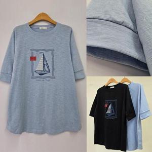 [강물처럼]위쉬몰 RI 시드니찰랑박시티셔츠(U393H508) 빅사이즈