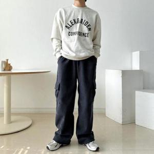 [의류] 빅사이즈 9부 선물 7부 청 남자 슬림 밴딩 남성바지