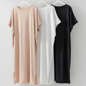 [강물처럼]빅사이즈트임원피스 V063L508 가벼운스판티셔츠원피스