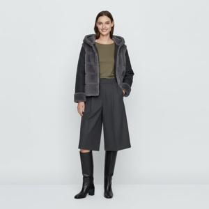 [막스카라]벨벳 터치 패널 믹스 리버시블 후드 패딩_M54TWM818ME