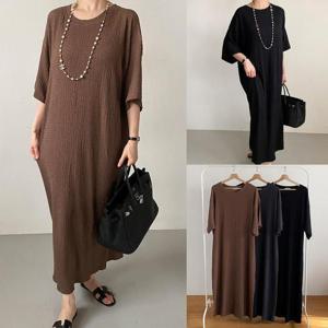 [강물처럼]위쉬몰 RA 베이직스판맥시원피스(V075H508) 빅사이즈