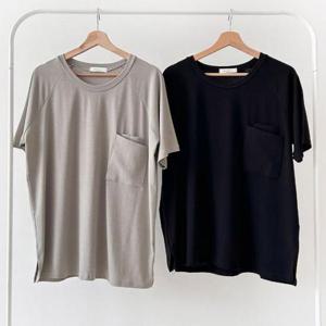 [강물처럼]빅사이즈반팔티 V058L508 레이어포켓나그랑티셔츠 BS