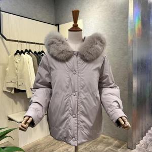 [ab.f.z]AOA1FFD2A_폭스퍼 언발 구스 패딩 점퍼