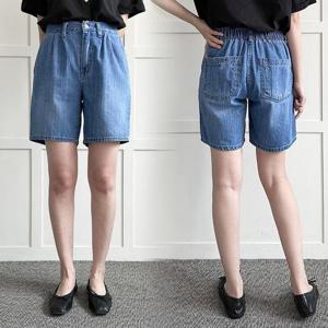 [강물처럼]빅사이즈청바지 P573L507 샌드워싱뒷밴드청반바지 LO