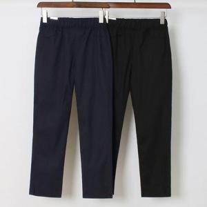 [강물처럼]빅사이즈밴드바지 P227L507 고탄스판밑트임일자팬츠 L