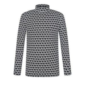 [팬텀]봄 남성 로고 패턴 냉감 긴팔이너티셔츠 / 211E1TI211_BK_