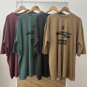 [강물처럼]빅사이즈반팔티 V082L508 지니어스워싱티셔츠 GB (408