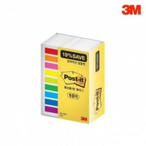 [문구] 3M 포스트잇 오피스팩 점착 접착 메모지 683-9KP 9+1 플래그 6mmx43.6mm 문구 사무용품