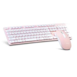 [생활] DDZONE 무선키보드마우스세트 무선 키보드 마우스 핑크