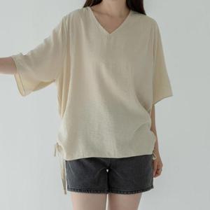 [강물처럼]아이우먼 브이넥끈포인트블라우스 SMV118M508 빅사이