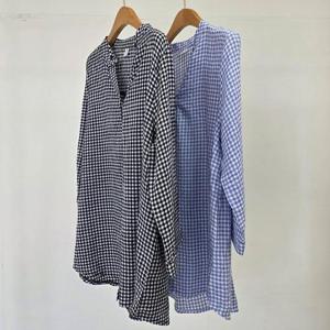 [강물처럼]빅사이즈오픈카라셔츠 U242L508 클래식체크카라루즈남