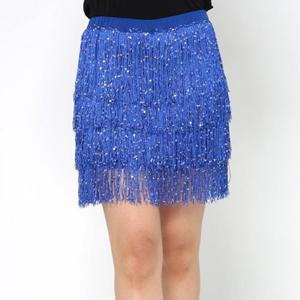 LDS11100 링스스팽글수술치마 호피 여성 허리 스커트 슈트