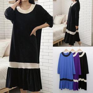 [강물처럼]위쉬몰 YY 배색라인밑프릴원피스(V131H508) 빅사이즈