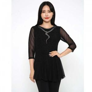 LDT25700 메탈목걸이티 벨트 시즌 볼룸 상의 숙 테마 드레스