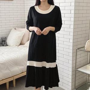 [강물처럼]아이우먼 밑단프릴라운드원피스 YYV131M508 빅사이즈