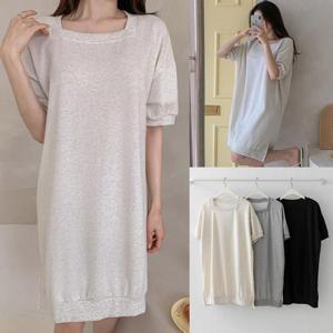 [강물처럼]위쉬몰 YY 스퀘어트임미디원피스(V090H508) 빅사이즈