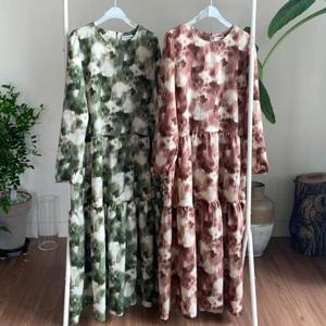 [강물처럼]빅사이즈사랑해요 V143L508 빈티지퍼프캉캉원피스 GB