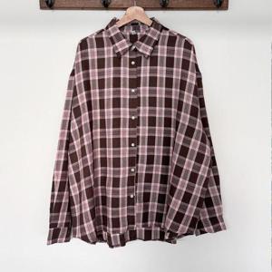 [강물처럼]아이우먼 왕박시체크카라셔츠 RDS787M508 빅사이즈 (4