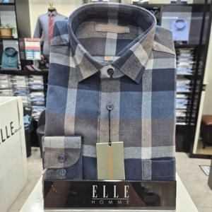 [엘르옴므]엘르옴므 남성셔츠 TR기모EBEFR1127
