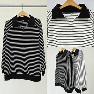 [강물처럼]위쉬몰 MN 단가라배색니트카라티(S730H508) 빅사이즈