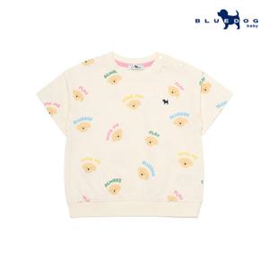 [블루독베이비] 도기 프렌즈 반팔 맨투맨_CR (4431433203)