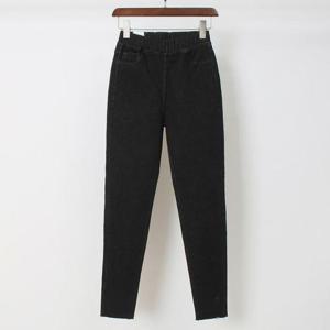 [강물처럼]아이우먼 스톤워싱블랙데님스키니 LOP815M508 빅사이