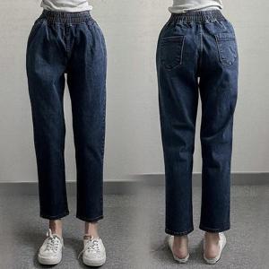 [강물처럼]빅사이즈바지 P100L508 데일리워싱슬림배기팬츠 LO (4