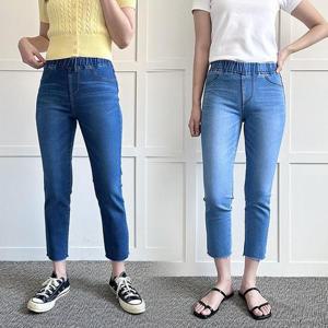 [강물처럼]위쉬몰 LO 밴드스판슬림청팬츠625(P590H507) 빅사이즈