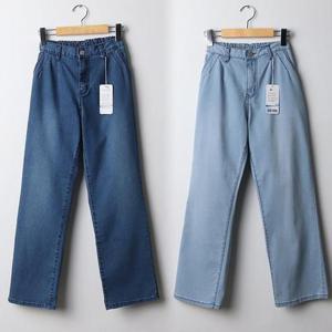 [강물처럼]위쉬몰 LO 데님와이드스판팬츠413(I954H507) 빅사이즈