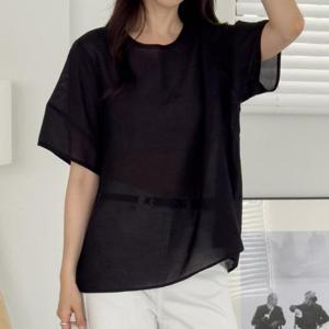 [강물처럼]아이우먼 베러오버숄더블라우스 RDU891M507 빅사이즈