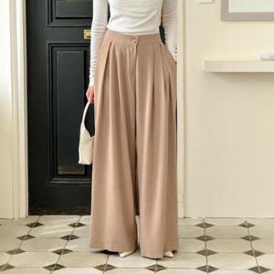 [강물처럼]아이우먼 홀릭핀턱와이드슬랙스 LTS578M509 빅사이즈