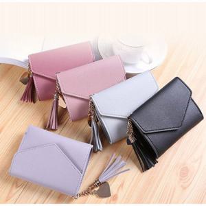 테슬 하트 가죽 반지갑 여성지갑 여자 장지갑 카드