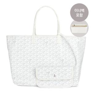 [오늘발송][선물포장] 고야드 숄더백 SAINT LOUIS 쇼퍼 생루이 PM 화이트 (이너백증정)