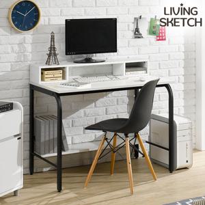 [리빙스케치] 국내제작 듀크 1000 BW 철제 책상[착불]컴퓨터 학생용 책상 다용도테이블