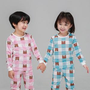 [알록달록]베어 쟈가드 유아내의 아동실내복(100호~140호)