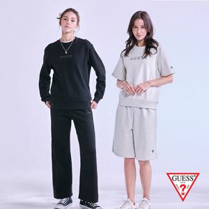 게스 언더웨어 코튼테리 여성 이지셋업 4종 (긴팔긴바지+반팔반바지세트)