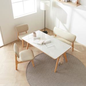 마이홈2 1600 낮은 양면 세라믹 식탁세트-벤치형