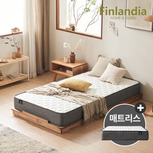 핀란디아 엘렌 무헤드 저상형침대SS+드림온21 매트리스SS