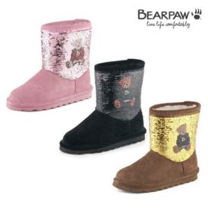 [베어파우(슈즈)]ELLE SPANGLE KIDS 아동 양털부츠 3종 K1987001ND, K1987002