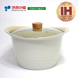 키친아트 베이직(IH) 인덕션세라믹냄비 26CM곰통