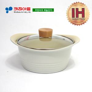 키친아트 베이직(IH) 인덕션세라믹냄비 20CM양수