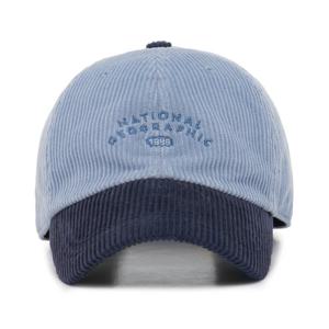내셔널지오그래픽 키즈 K233KHA030 코듀로이배색캡 L/BLUE