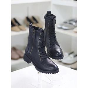 바이로쏘 세이브존03 소가죽 레이스업 4.0cm 청키힐 앵클부츠 (BY)23S10934BE2W