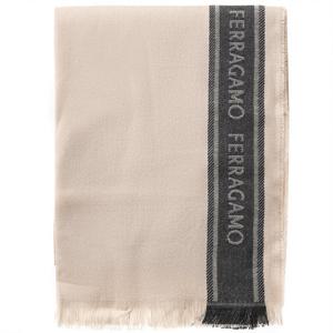 페레가모 로고 스카프 190 베이지 520094 762293