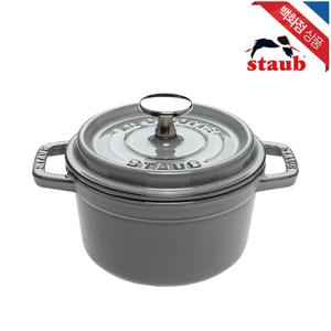 [스타우브]원형 무쇠 주물냄비 14cm 그레이 (ST101418)
