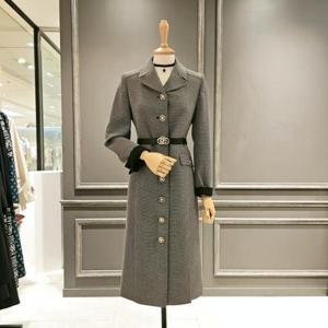 [아니베에프]  A43WOP320_잔체크 벨티드 원피스