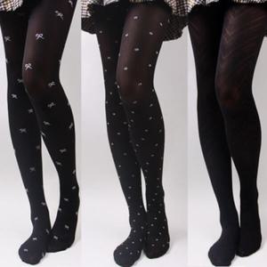 [아트박스 POOM]아트박스/디자인에버 시크나인 도트 리본 패턴 스타킹 패션 팬티 스타킹